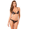 Underwear Set René Rofé Black (M/L)