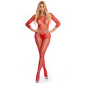 Bodystocking Pink Lipstick Red (M/L)