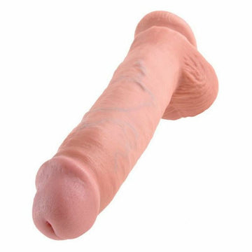 Cock 11 Inch with Balls Flesh King Cock 12529