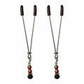 Ruby Black Nipple Clips Sportsheets SS510-82 Black/Red