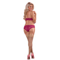 Underwear Set Exposed Pink Burgundy (S/M)