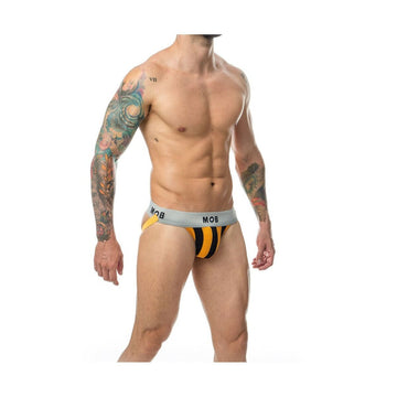 Thong Mob Eroticwear Black Orange S