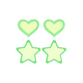 Nipple shield Peekaboo Green One size Hearts Stars