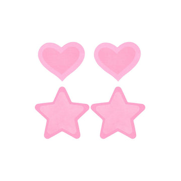 Nipple shield Peekaboo Pink One size Hearts Stars