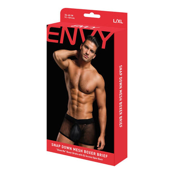 Men's Boxer Shorts Envy Black S/M