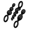 RS - Soiree - Booty Plug (Set 3 x Black) Satisfyer Booty Call Silicone