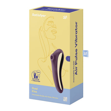 Clitoris Suction Stimulator Satisfyer Dual Kiss Purple