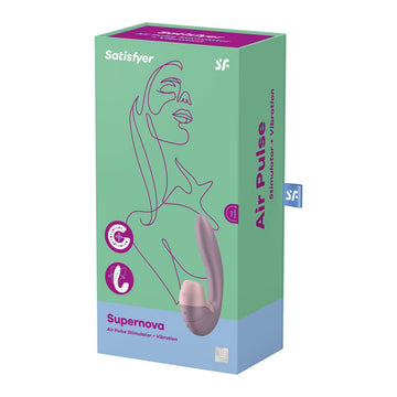 Dual Stimulation Vibe  Supernova Insertable Satisfyer Supernova Pink Hot Pink