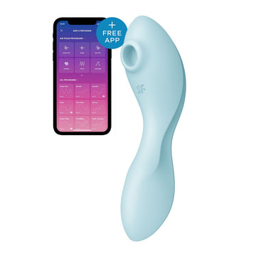 Clitoris Suction Stimulator Satisfyer Cruvy Trinity 5+ Blue