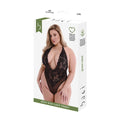 Underwear Set Baci Lingerie Eco Lace Teddy Black (Queen)