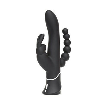 Triple Curve Rabbit Vibrator Happy Rabbit 01253 Black