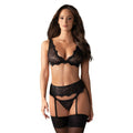 Lace Underwear Set Obsessive Emperita Black L/XL