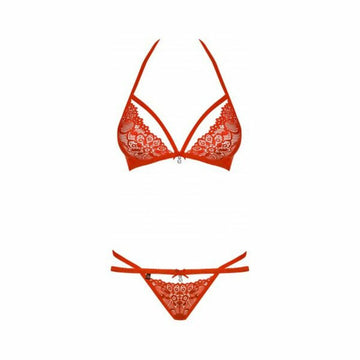 Underwear Set Obsessive 838-SET-3 Red L/XL