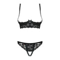 Lace Underwear Set Obsessive Letica Black S/M