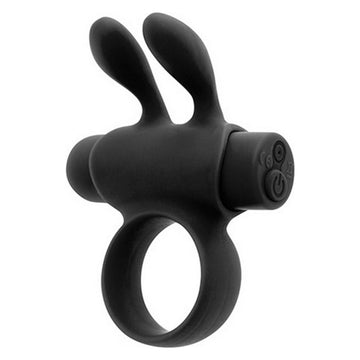 Cock Ring S Pleasures Rabbit Black