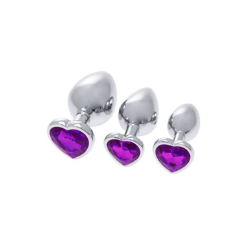 Anal plug S Pleasures Silver Lilac